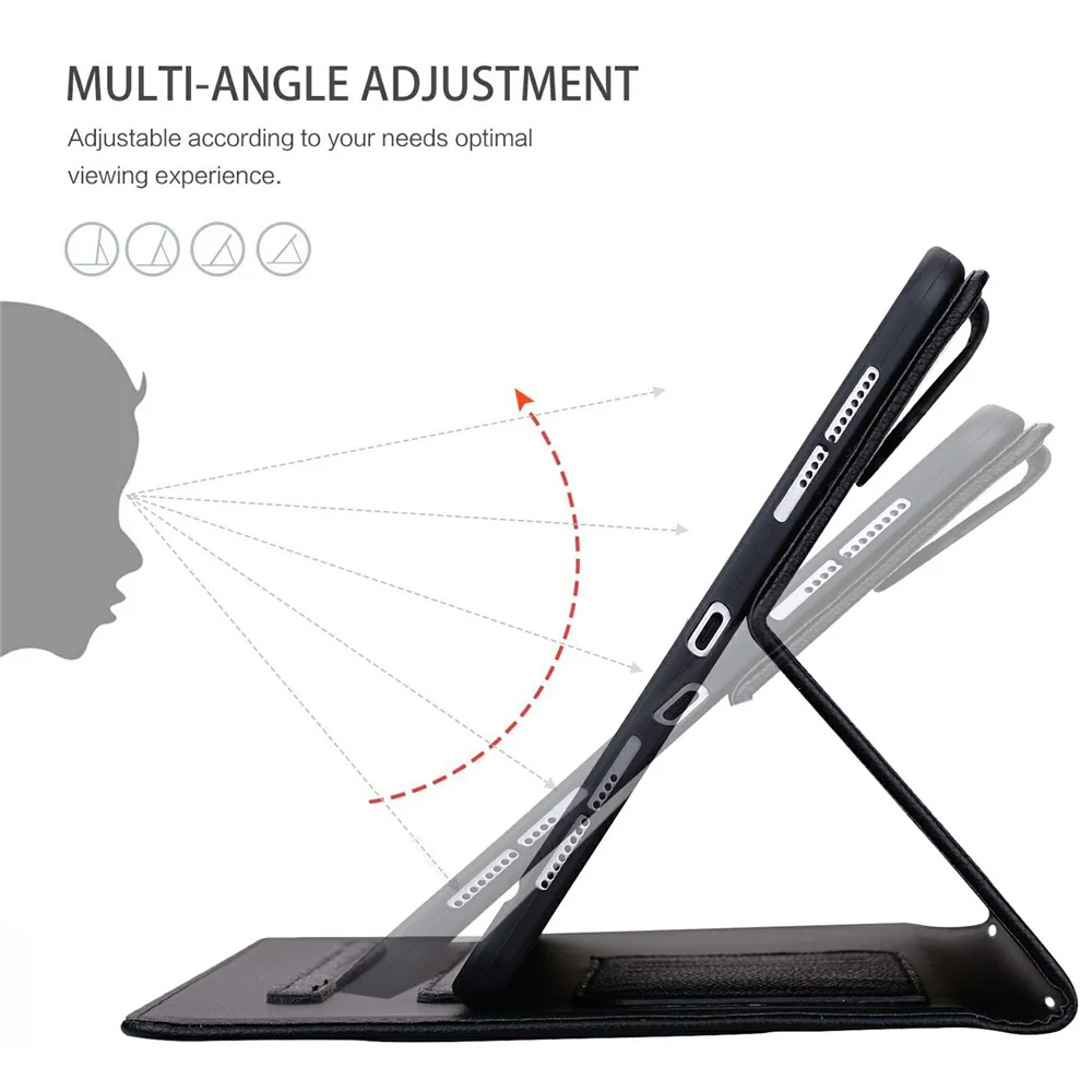 Wallet Case for Lenovo Xiaoxin Pad 2025 / Tab K11 Gen 2 / M11 Leather Stand Table Cover with Stylus Holder, 3D Effect Cat Pattern - Black - Image 5