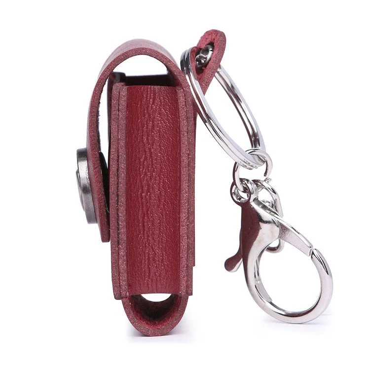 Wallet Design Tassels Decor Faux Leather Anti-Drop Bluetooth Earphone Protective Case Cover for AirPods with Wireless Charging Case (2019)/AirPods with Charging Case (2019) - Purple - Image 3