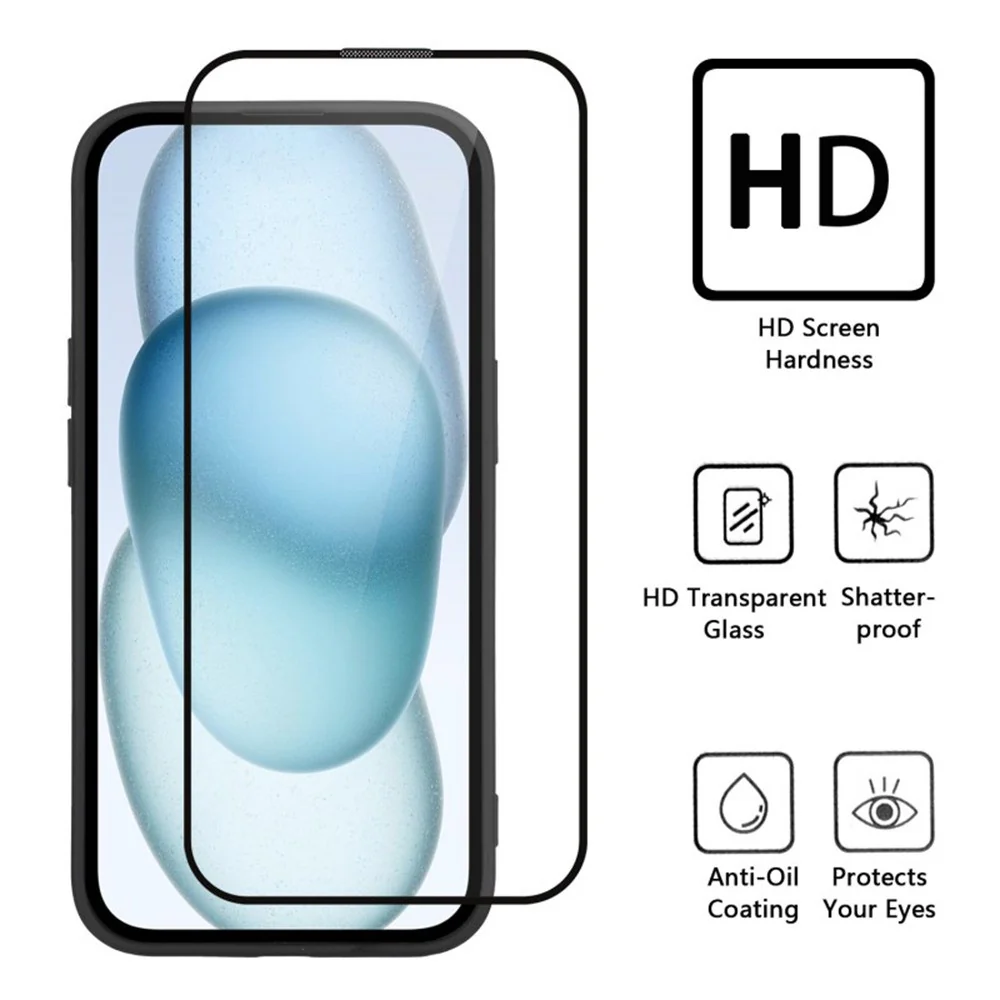 WANLONFENG DJ Series For iPhone 17 Pro Max Magnetic Case PC TPU Phone Cover with 2Pcs Screen Film (Big Lens Hole) - Blue - Image 6