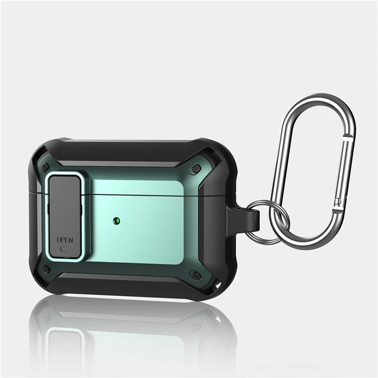Wireless Earphone Anti-drop TPU+PC Protective Cover Case with Snap-on Lid Design for AirPods Pro - Style 11 - Image 4