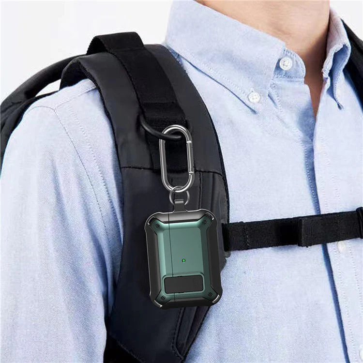 Wireless Earphone Anti-drop TPU+PC Protective Cover Case with Snap-on Lid Design for AirPods Pro - Style 4 - Image 7