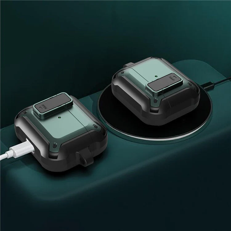 Wireless Earphone Charging Case Sleeve Anti-drop TPU+PC Protective Cover with Snap-on Lid Design for AirPods 3 - Style 3 - Image 4