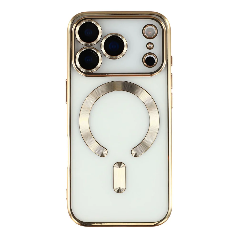 X-LEVEL For iPhone 17 Pro Max Case Compatible with MagSafe Full Camera Protection TPU Phone Cover - Gold - Image 3