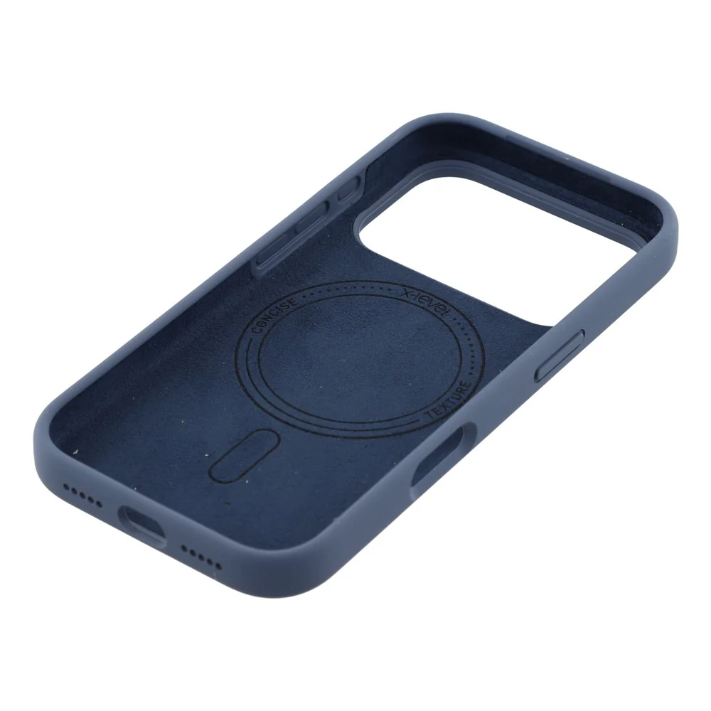 X-LEVEL For iPhone 17 Pro Max Case Compatible with MagSafe Liquid Silicone Phone Back Cover Skin Touch - Blue - Image 6