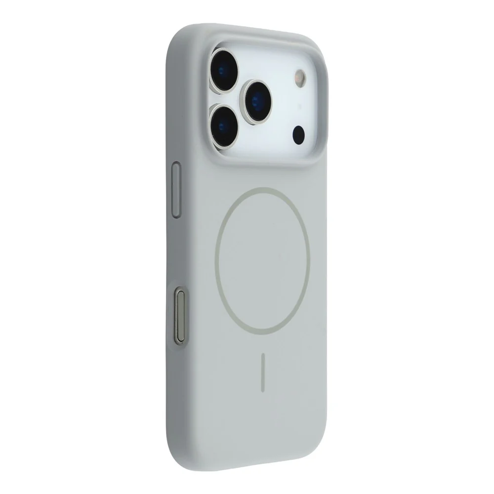 X-LEVEL For iPhone 17 Pro Max Case Compatible with MagSafe Liquid Silicone Phone Back Cover Skin Touch - Grey