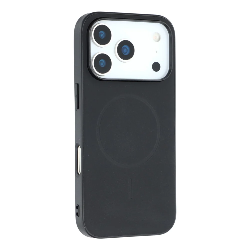 X-LEVEL For iPhone 17 Pro Max Case Compatible with MagSafe PC+TPU+PU Phone Back Cover - Black