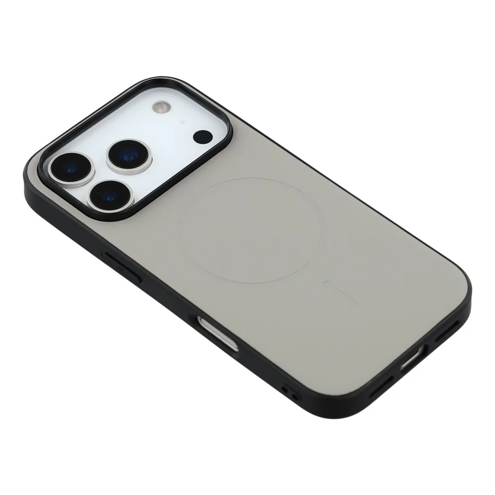X-LEVEL For iPhone 17 Pro Max Case Compatible with MagSafe PC+TPU+PU Phone Back Cover - Grey - Image 4