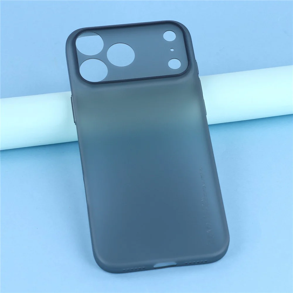 X-LEVEL For iPhone 17 Pro Max Case Hard PP Matte Phone Cover 0.18mm Ultra-Thin - Transparent Black - Image 6