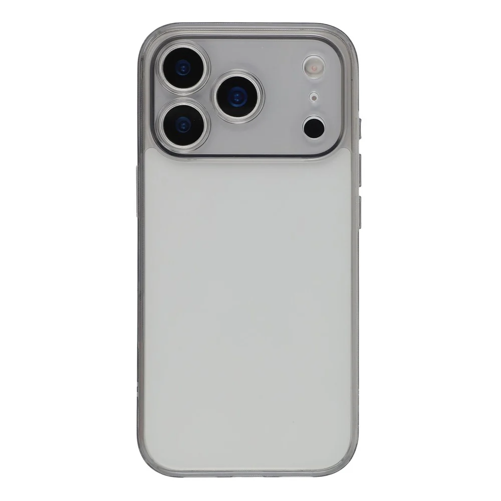 X-LEVEL For iPhone 17 Pro Max Case Precise Cutout Matte Tempered Glass + TPU Phone Cover - Transparent Black - Image 3