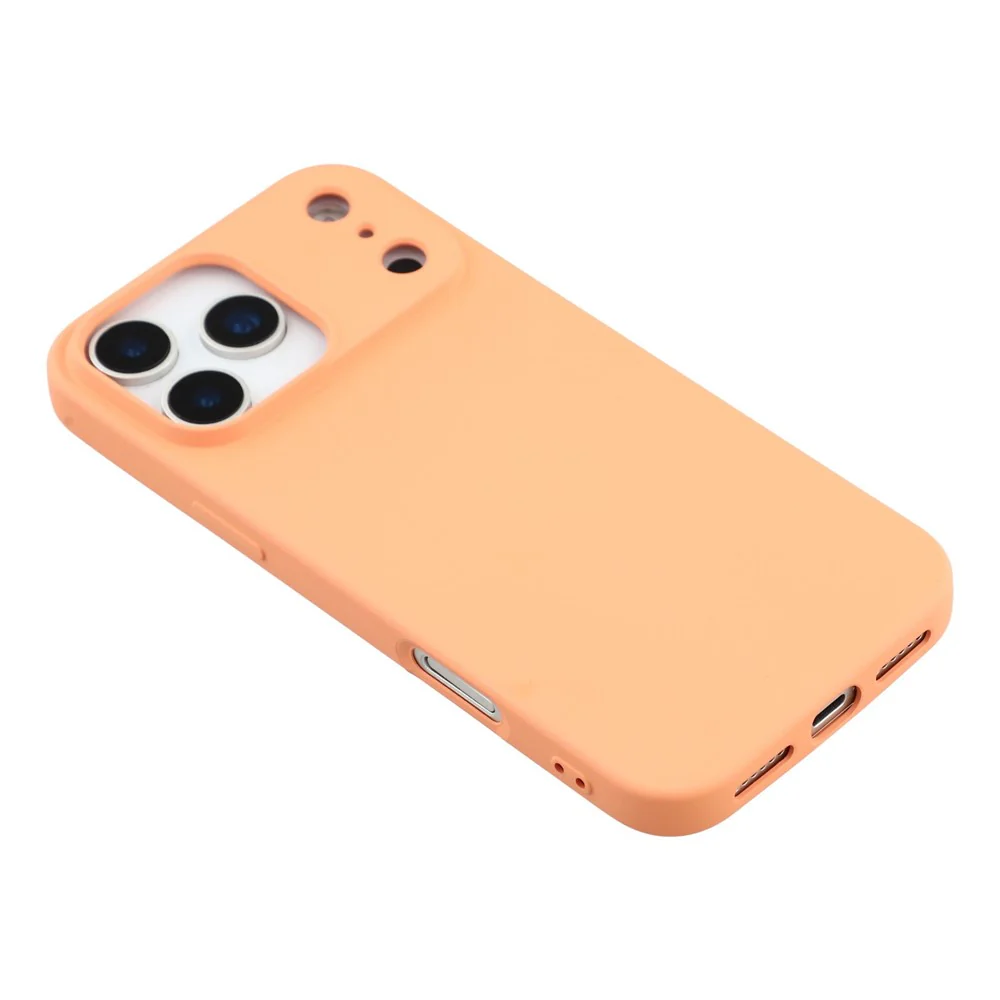X-LEVEL For iPhone 17 Pro Max Case Soft TPU Anti Scratch Fiber Lining Phone Cover - Orange - Image 4