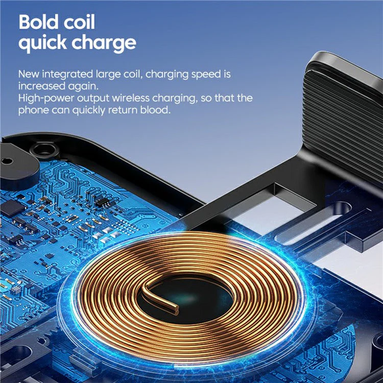 X12 Car Air Vent Touch Sensing Wireless Phone Charger Mount Cell Phone Bracket - Black - Image 4