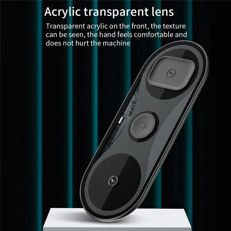 X399 15W Fast Charging 3-in-1 Wireless Charger Mobile Phone Watch BT Earphone Charging Stand - Image 8