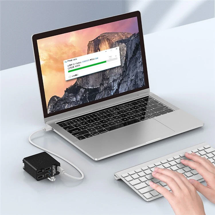 X83 4 USB + 1 Type-C PD Ports Wall Charger USB Hub Phone Tablet Charging Power Adapter - US Plug - Image 4
