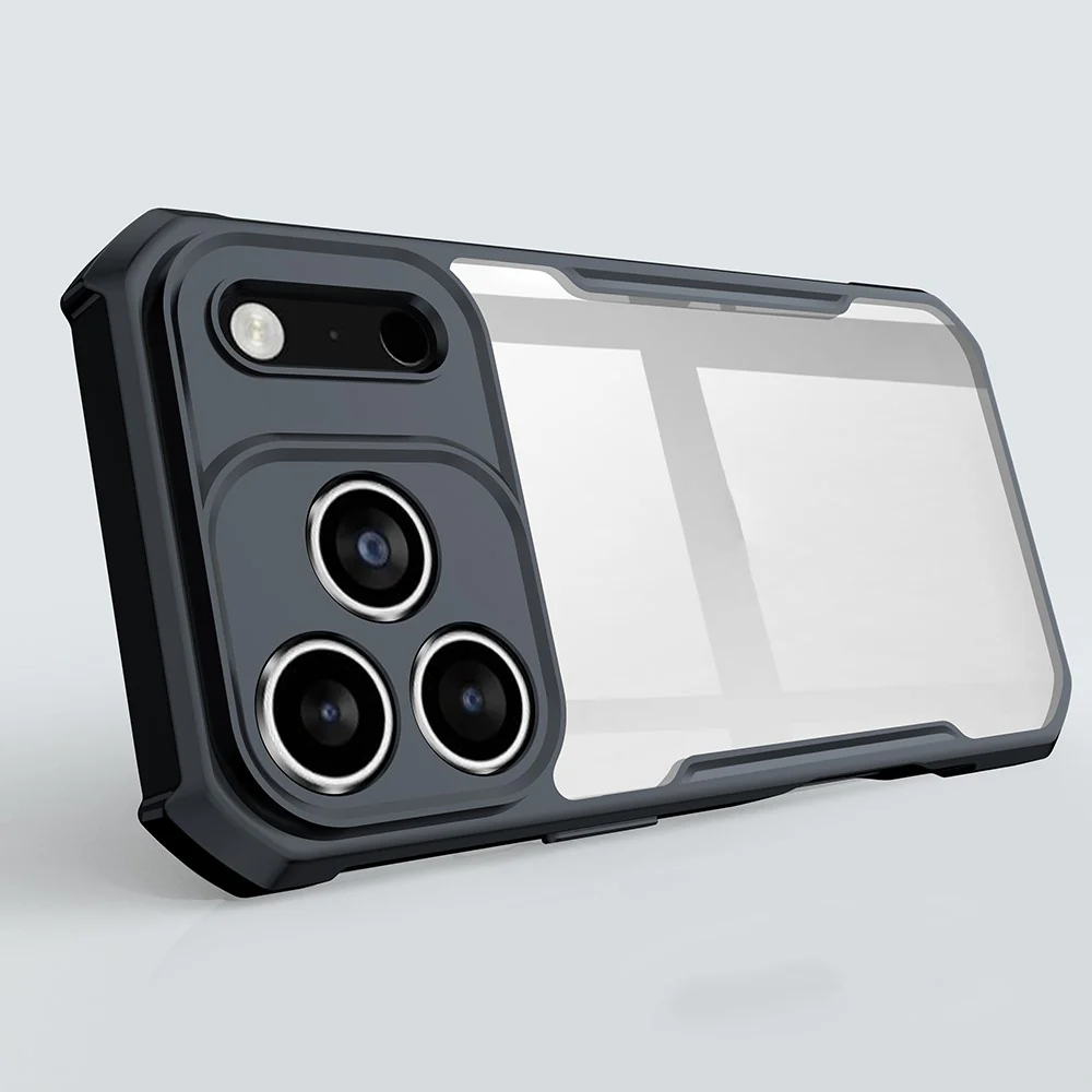 XUNDD For iPhone 17 Pro Max Case Dropproof TPU + Acrylic Clear Back Phone Cover - Image 3