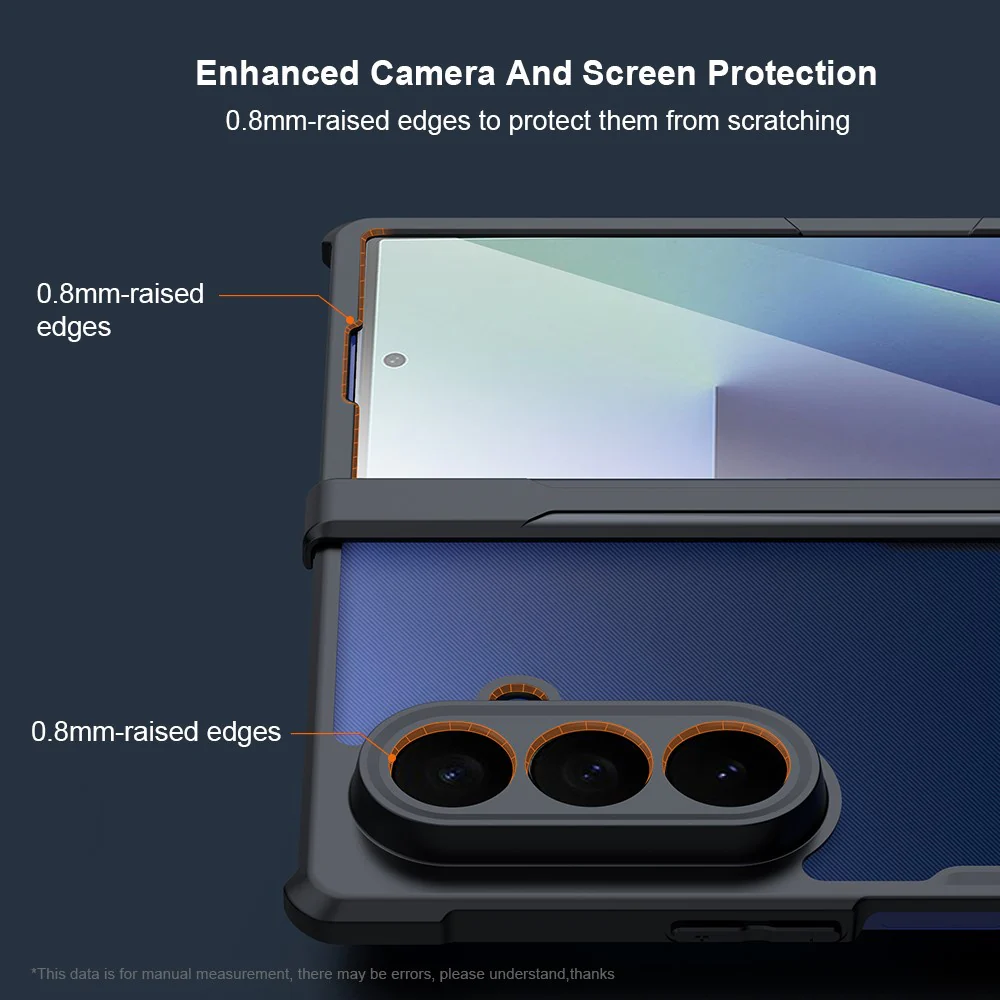 XUNDD For Samsung Galaxy Z Fold7 5G Case TPU + Acrylic Phone Cover with Front Screen Protector - Image 3