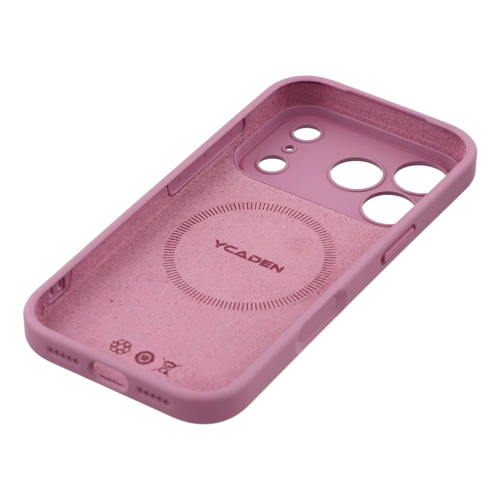 YCADEN For iPhone 17 Pro Max Case Compatible with MagSafe Precise Cutouts TPU Phone Back Cover - Blackcurrant - Image 6