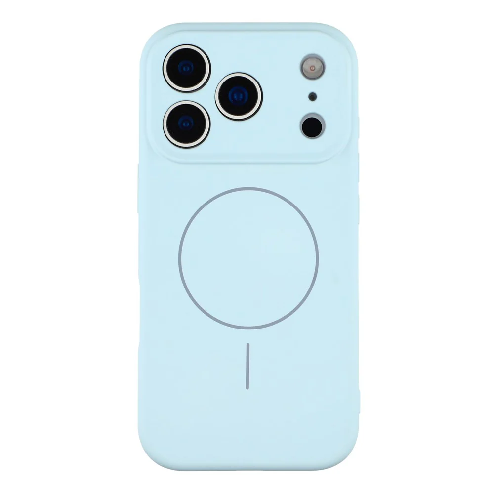 YCADEN For iPhone 17 Pro Max Case Compatible with MagSafe Precise Cutouts TPU Phone Back Cover - Cloud Blue - Image 3