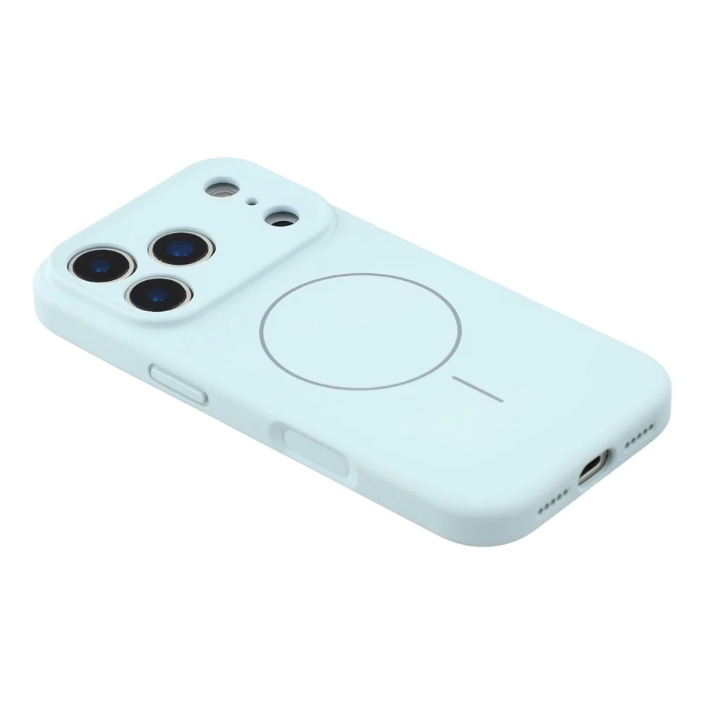 YCADEN For iPhone 17 Pro Max Case Compatible with MagSafe Precise Cutouts TPU Phone Back Cover - Cloud Blue - Image 4