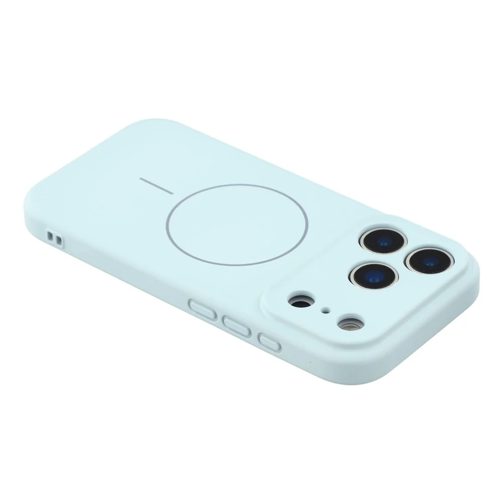 YCADEN For iPhone 17 Pro Max Case Compatible with MagSafe Precise Cutouts TPU Phone Back Cover - Cloud Blue - Image 5