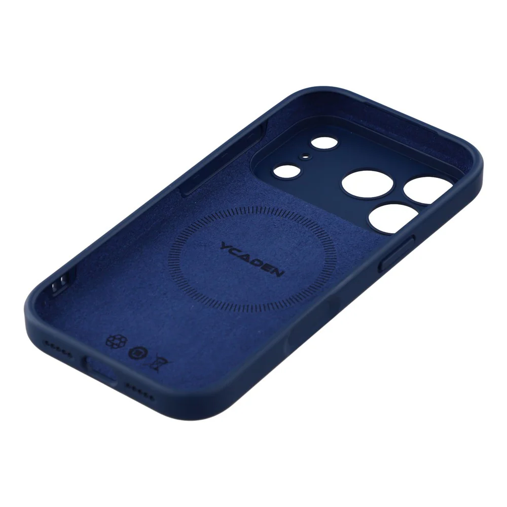 YCADEN For iPhone 17 Pro Max Case Compatible with MagSafe Precise Cutouts TPU Phone Back Cover - Dark Blue - Image 6