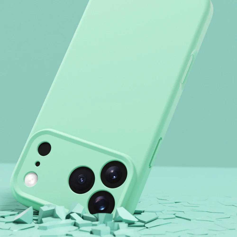 YCADEN For iPhone 17 Pro Max Case Precise Cutouts TPU Phone Back Cover - Cloud Blue - Image 4