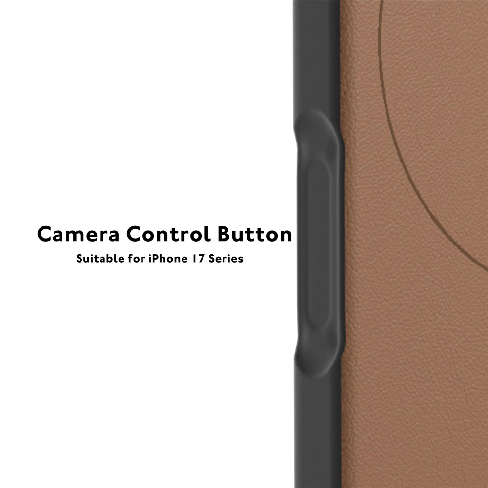 YOUNGKIT For iPhone 17 Pro Max Case Compatible with MagSafe PU Leather + PC Phone Cover - Silver - Image 7