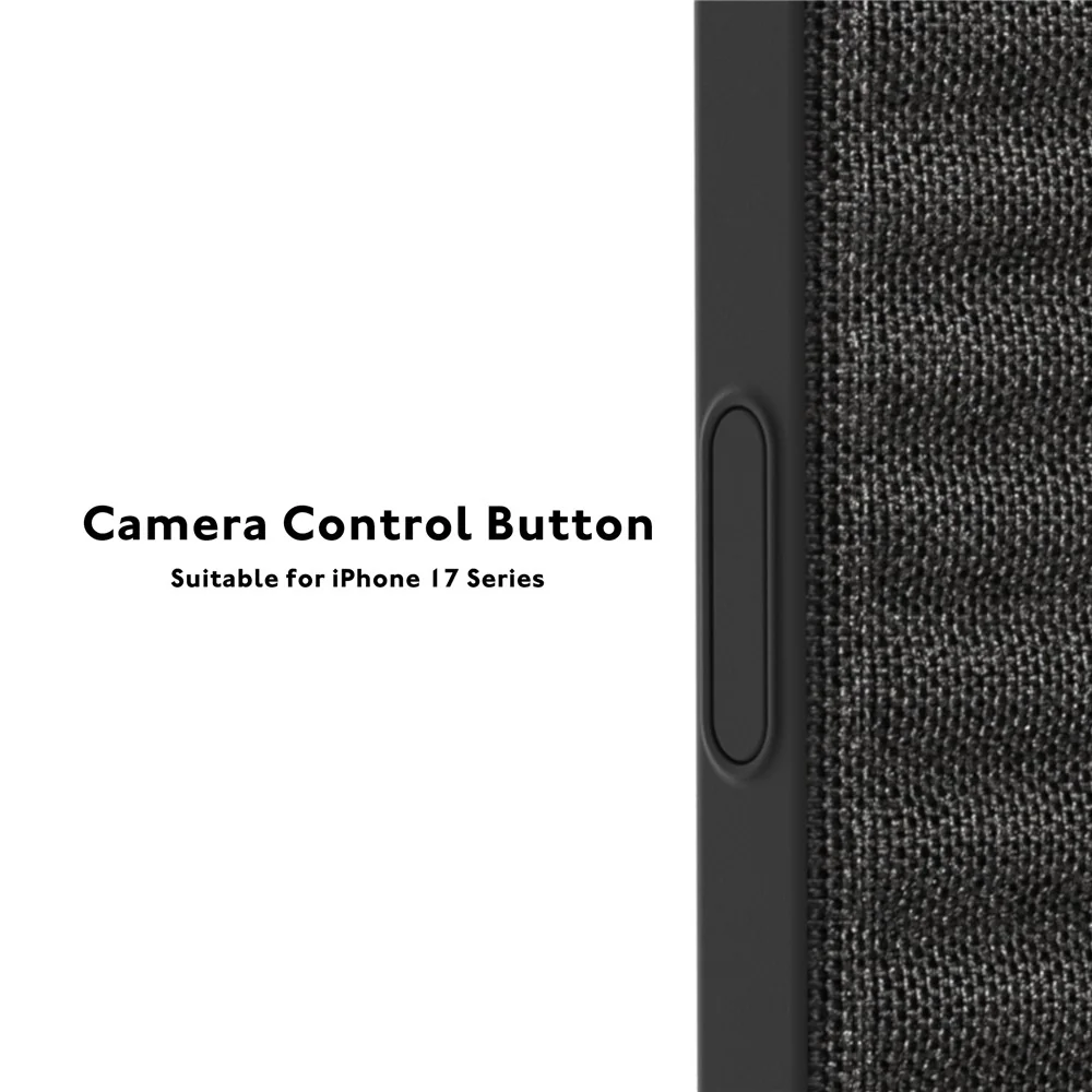 YOUNGKIT For iPhone 17 Pro Max Magnetic Case Jeans Cloth Texture TPU Canvas Phone Back Cover - Brown - Image 6
