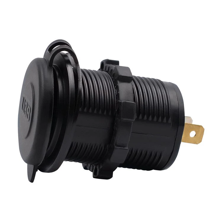 ZH-526F Dual USB Port Car Charger 4.2A Fast Charging Power Charger with Dual LED Ring Light - Orange - Image 8