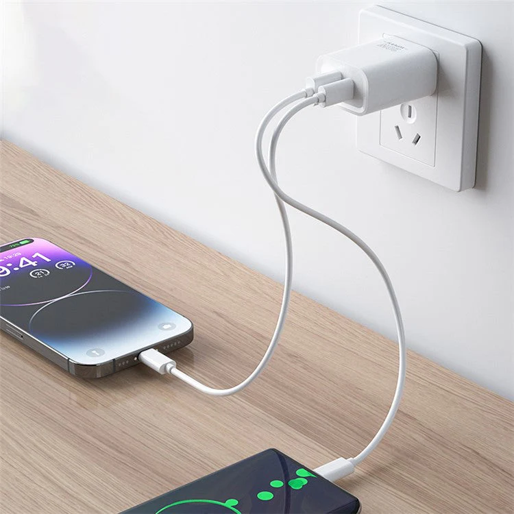 ZUZG PD 20W+QC3.0 Dual-Port Power Adapter Portable Fast Charging Wall Charger, CN Plug - Image 3