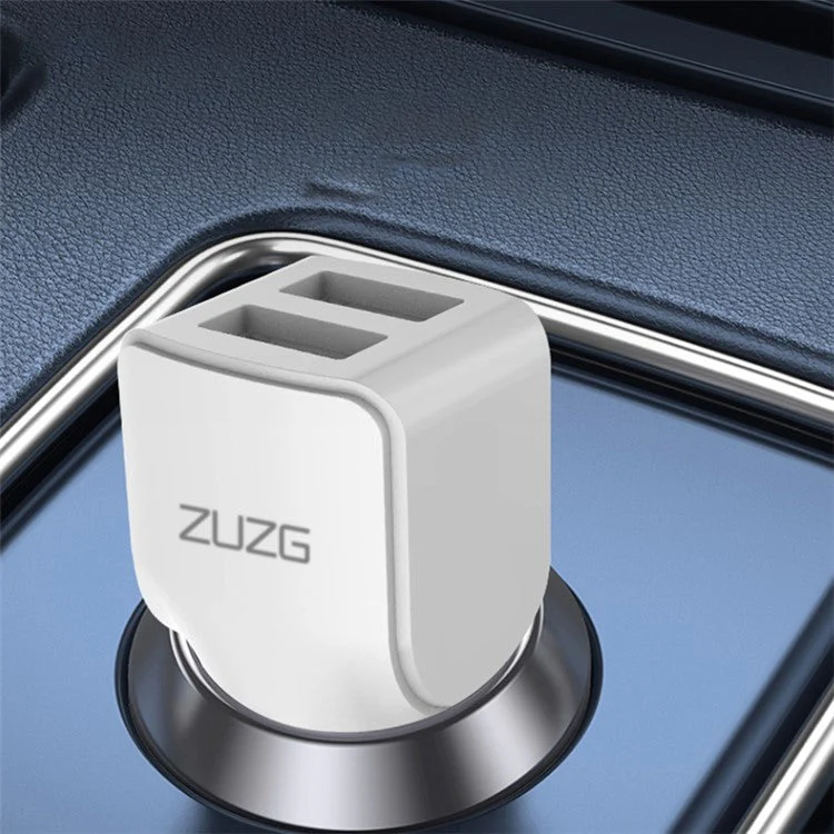 ZUZG ZC-C14 Dual USB PC+ABS Smart Car Charger 3.4A Cellphone Charging Adapter - Image 3